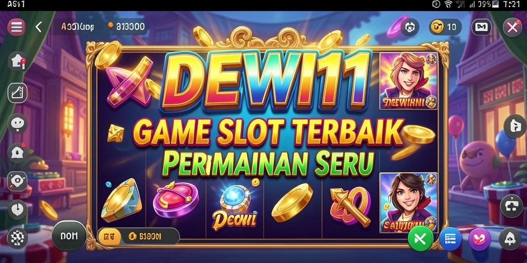 Gameplay menarik DEWI11 dengan berbagai tema slot yang seru.