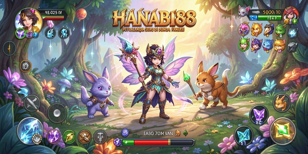Tampilan gameplay HANABI88 dalam dunia petualangan yang menakjubkan.