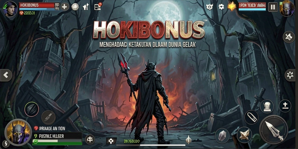 Gameplay HOKIBONUS menampilkan suasana Horror yang mencekam.