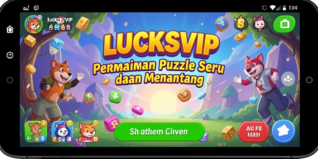 Skrinsut gameplay LUCKSVIP menampilkan keseruan teka-teki yang menantang.