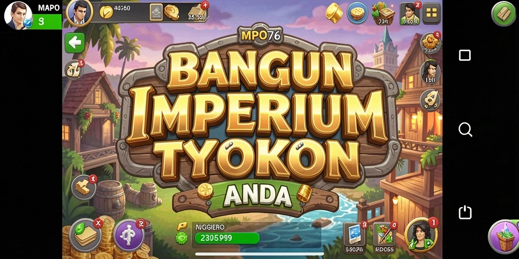Tampilan gameplay MPO76 dengan strategi Tycoon yang menarik.