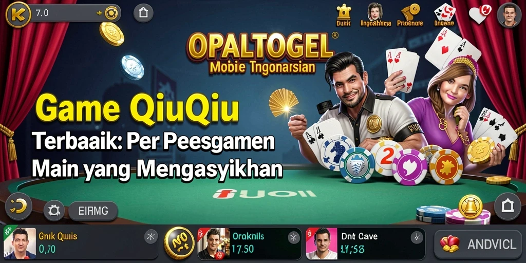 Screenshot gameplay OPALTOGEL menampilkan suasana permainan QiuQiu yang seru.