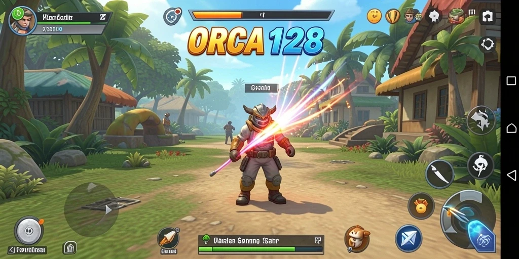 Tampilan gameplay menarik dan penuh warna dari ORCA128.