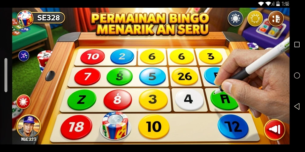 Tampak serunya gameplay Bingo di SE328 dengan visual yang menarik.