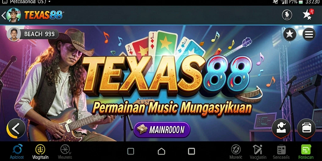 Tampilan gameplay TEXAS88 yang seru dan penuh warna.